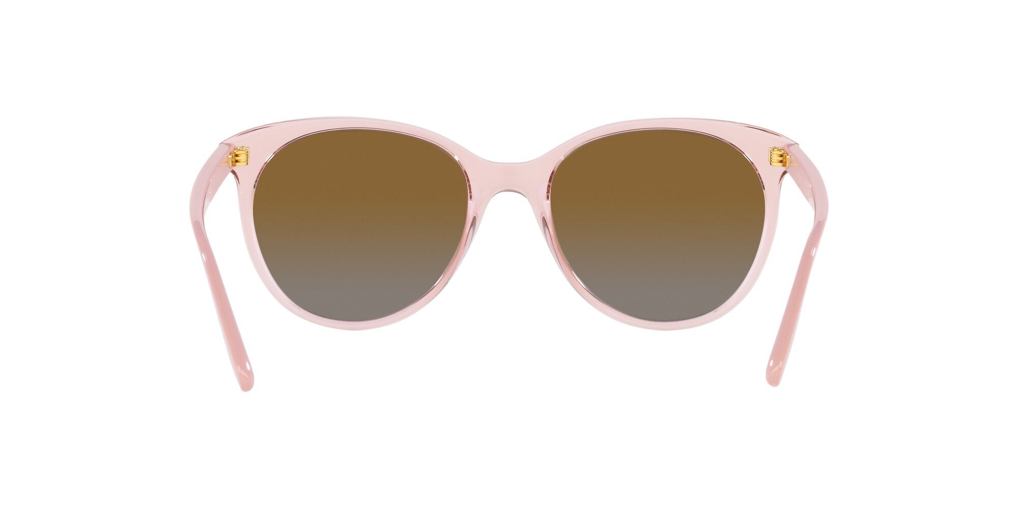 Occhiali da sole Vogue VO 5453S (2942T5) colore rosa trasparente forma pantos lenti polarizzata grigio sfumato marrone