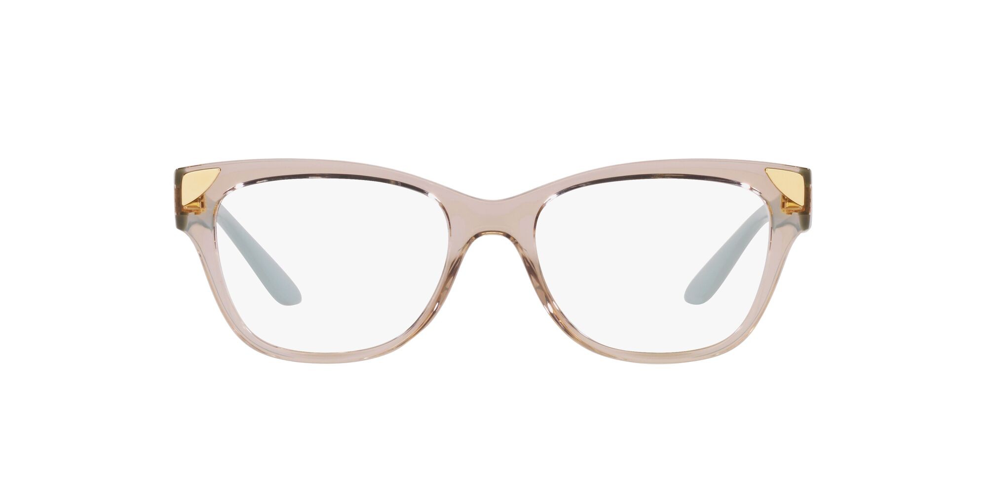 Brillen Vogue VO 5454 (2990) farbe caramello trasparente form quadratisch gläser lente demo