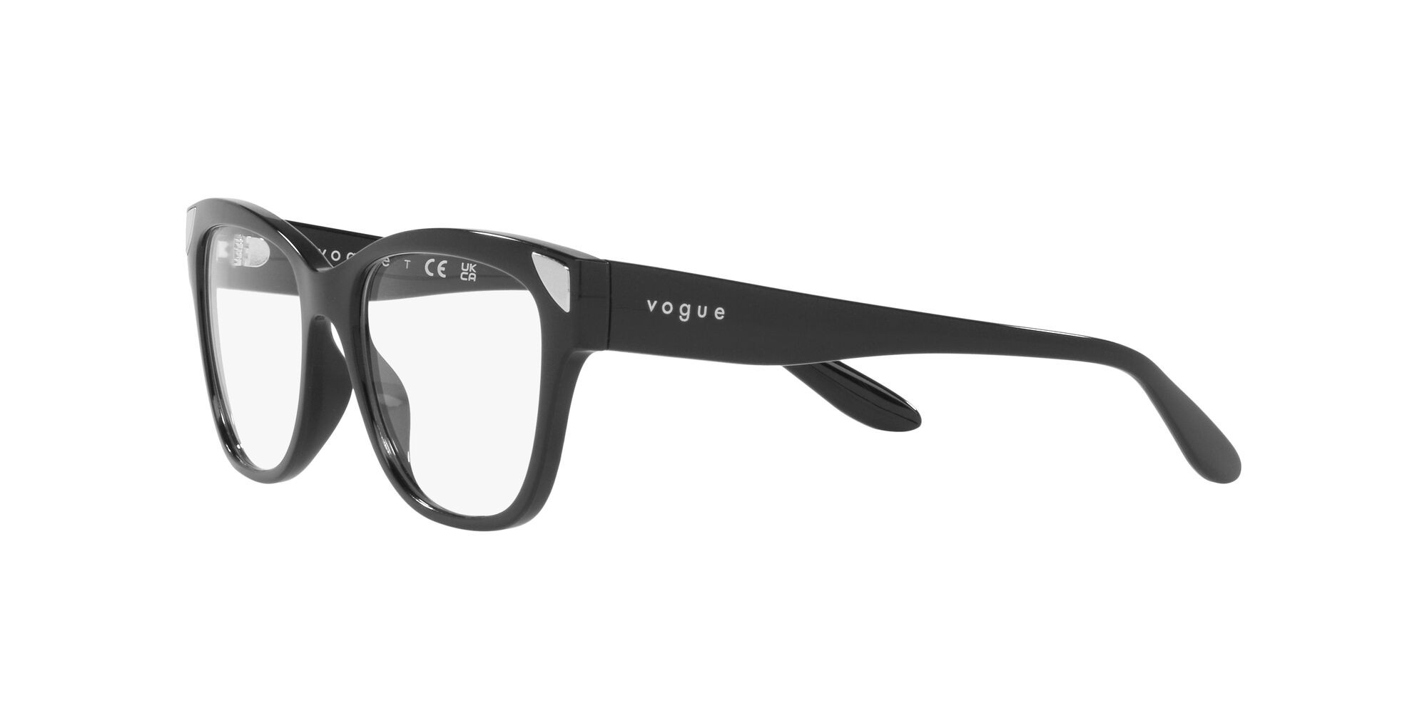 Brillen Vogue VO 5454 (W44) farbe nero form quadratisch gläser lente demo