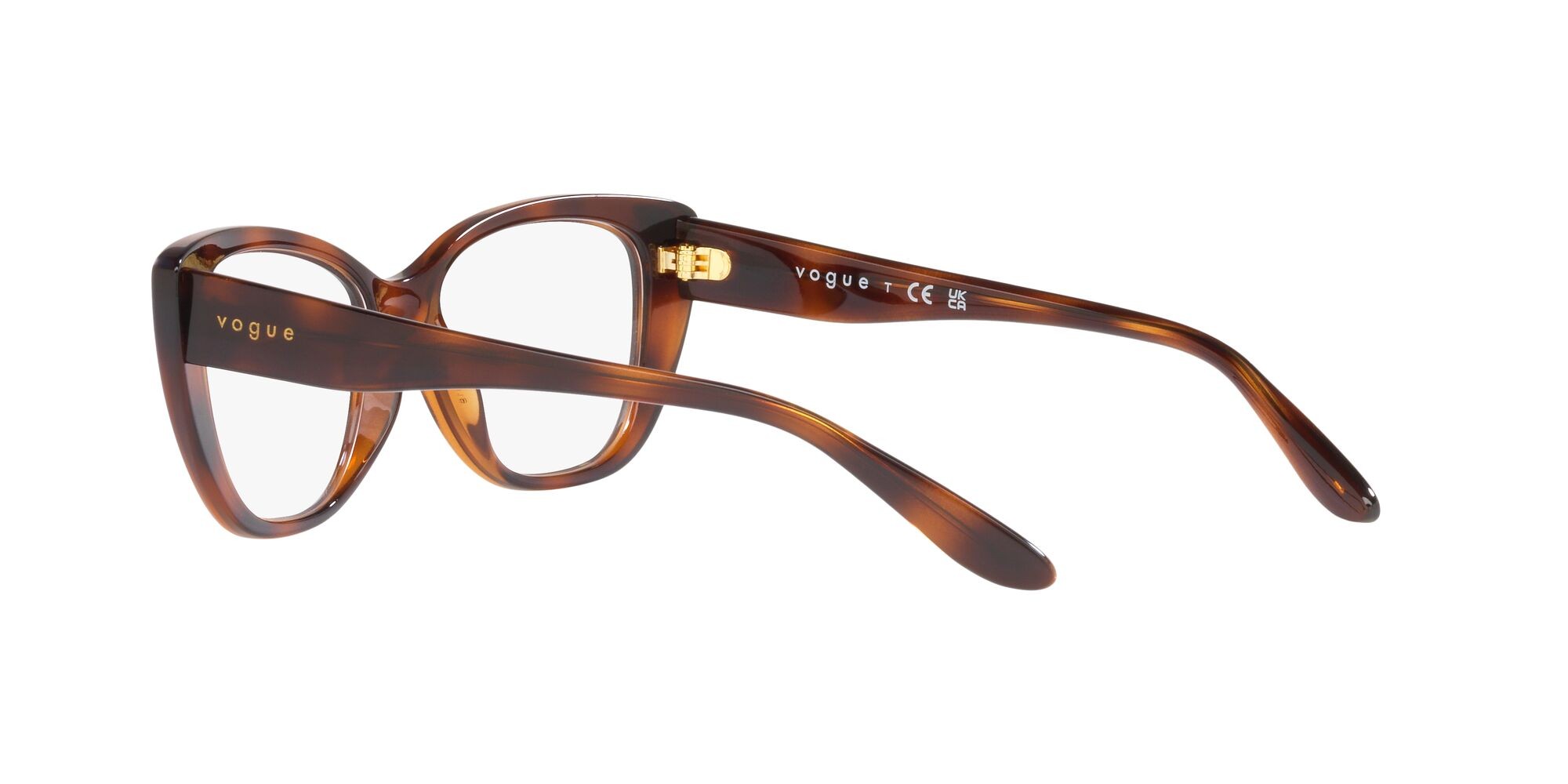 Brillen Vogue VO 5455 (2386) farbe top havana scuro/marrone chiaro form cat-eye gläser lente demo