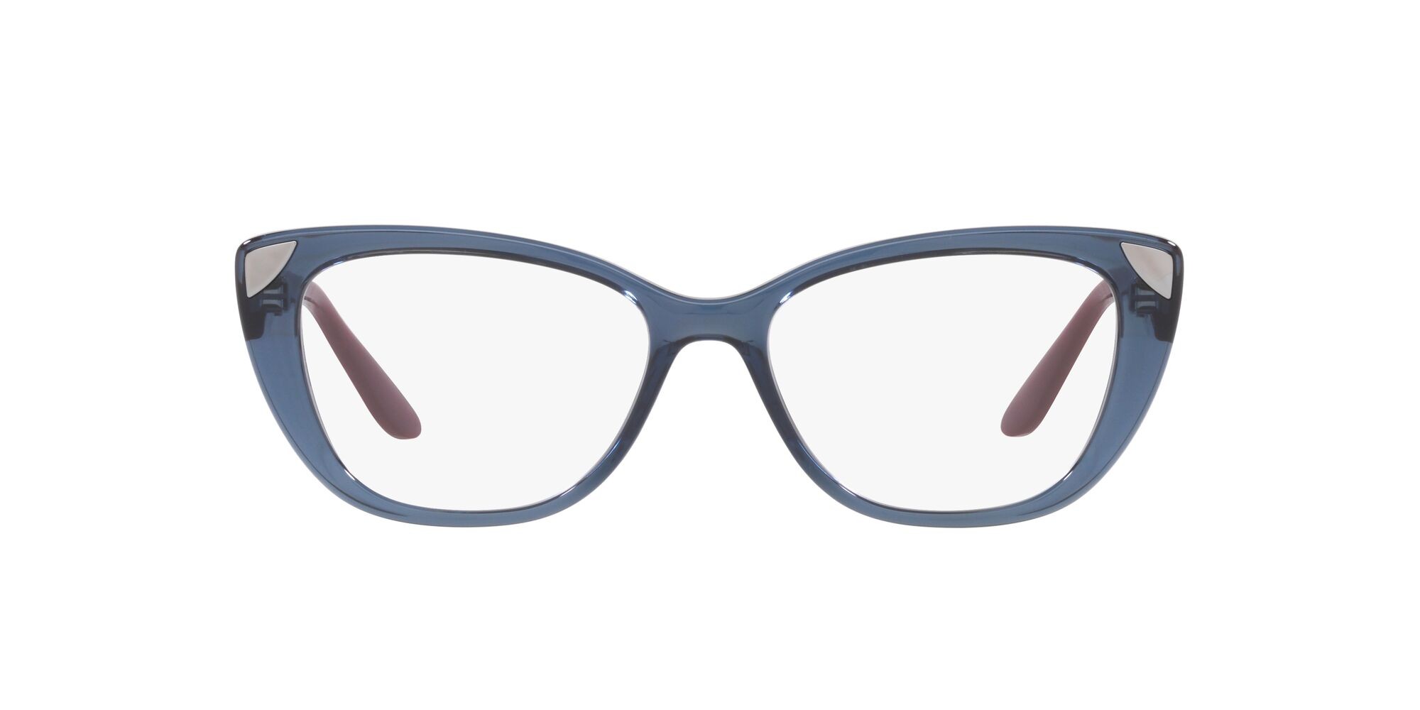 Brillen Vogue VO 5455 (2764) farbe blu trasparente form cat-eye gläser lente demo