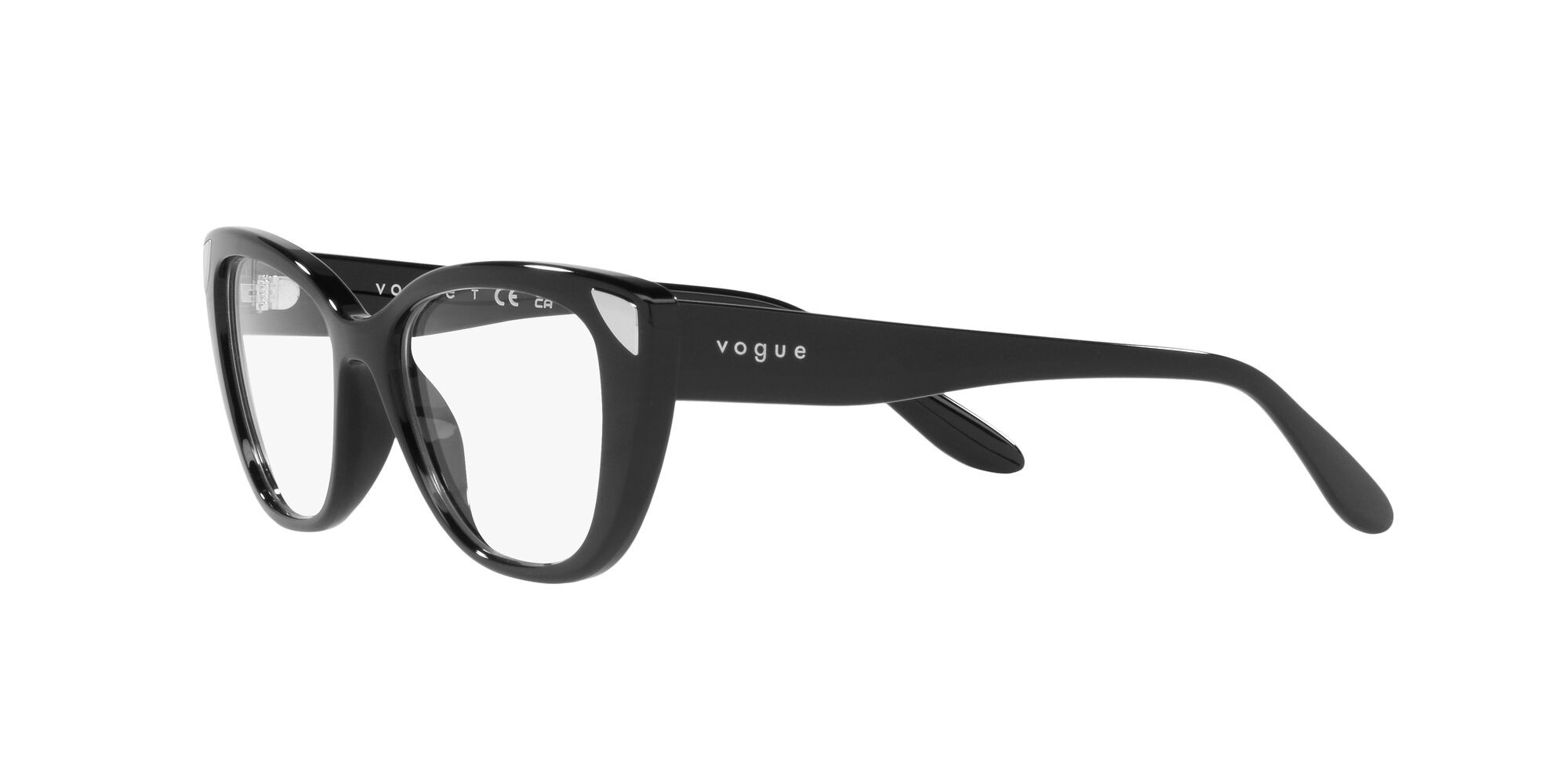 Brillen Vogue VO 5455 (W44) farbe nero form cat-eye gläser lente demo