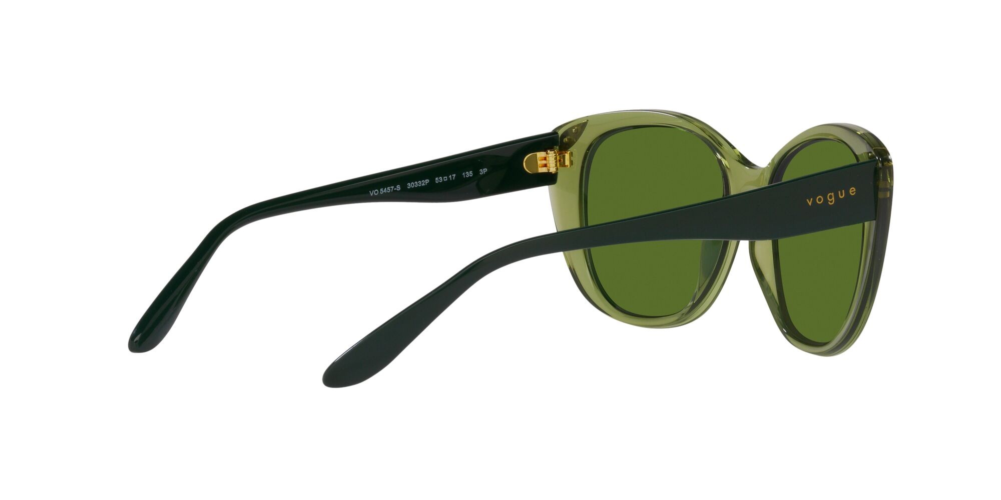 Sonnenbrillen Vogue VO 5457S (30332P) farbe verde trasparente form schmetterling gläser polar verde scuro
