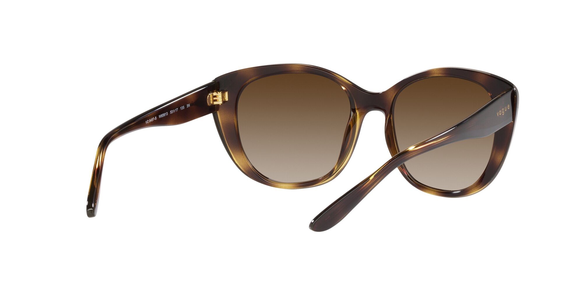Sonnenbrillen Vogue VO 5457S (W65613) farbe havana scuro form schmetterling gläser marrone sfumato