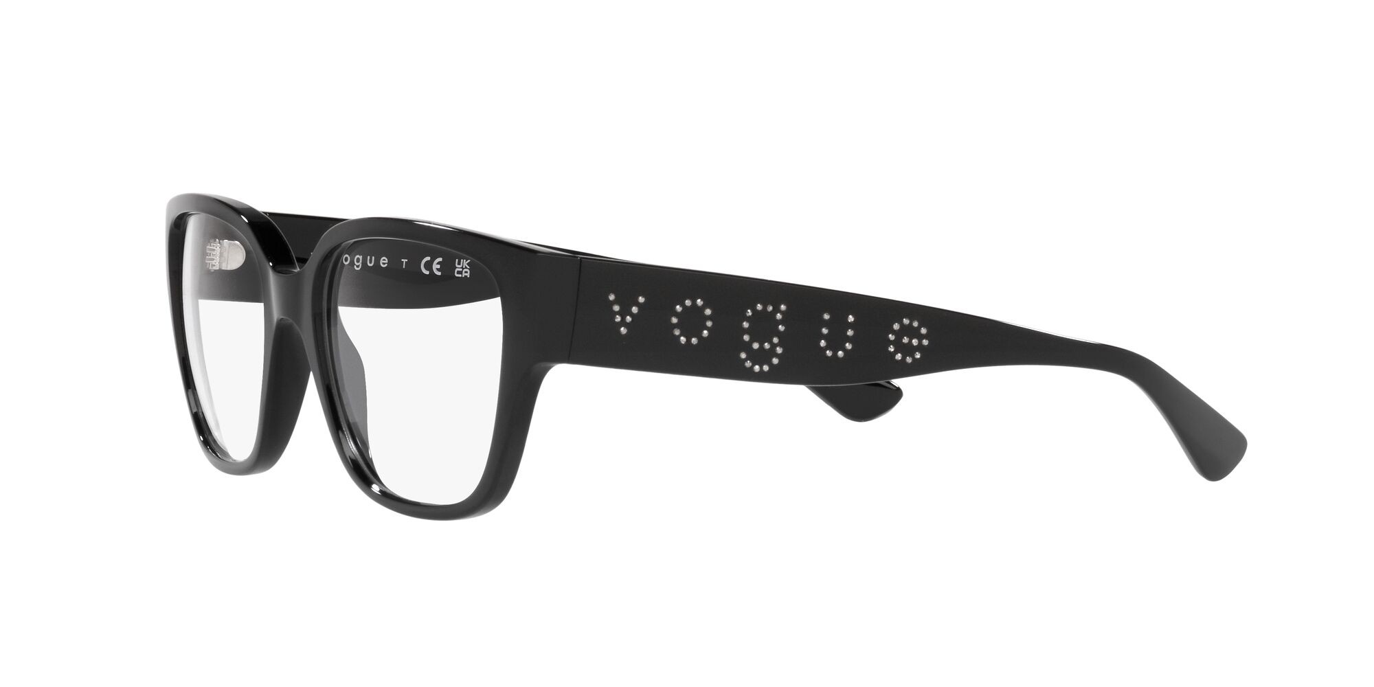 Brillen Vogue VO 5458B (W44) farbe nero form quadratisch gläser lente demo