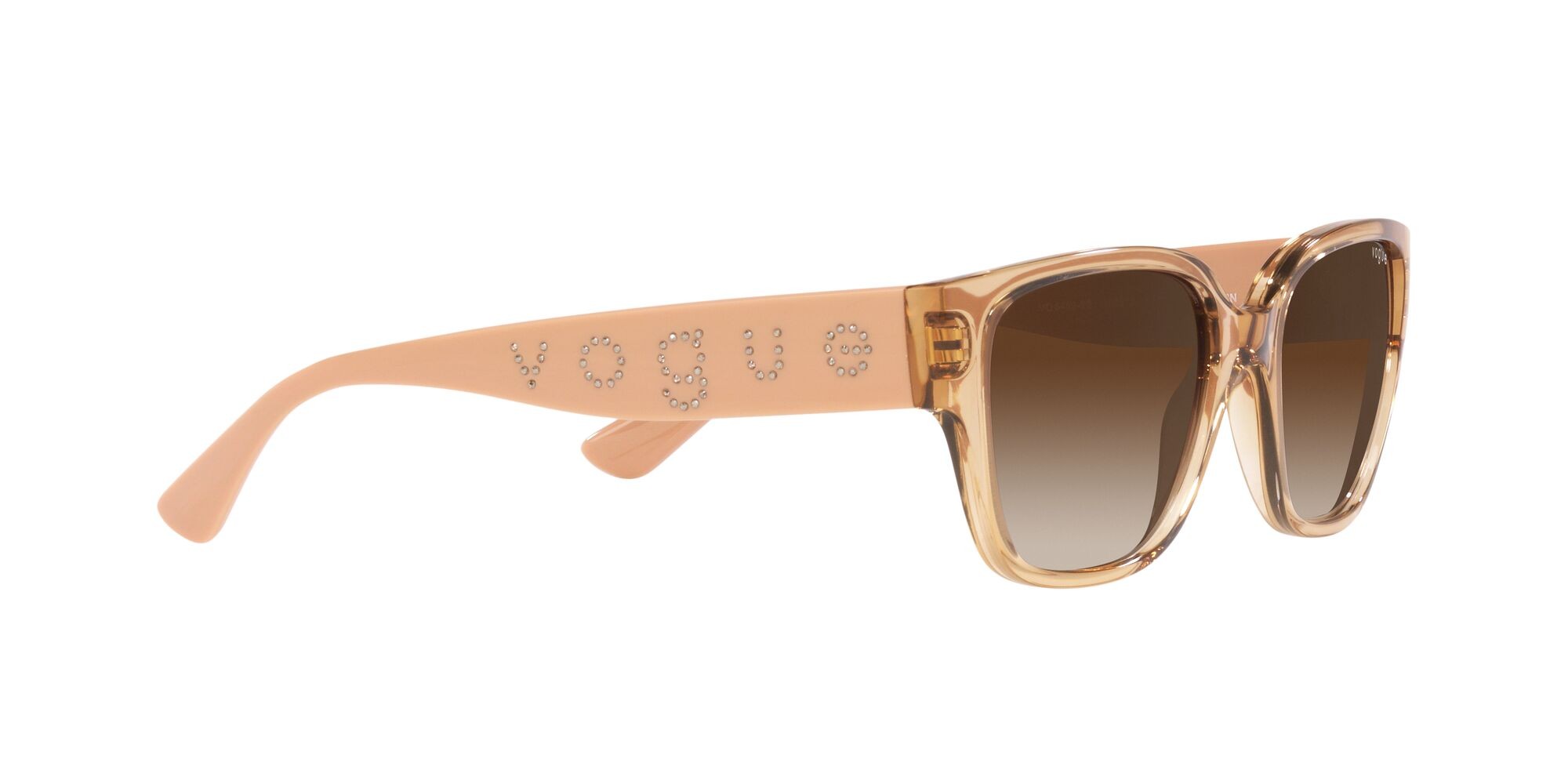 Sonnenbrillen Vogue VO 5459SB (282613) farbe marrone chiaro trasparente form quadratisch gläser marrone sfumato