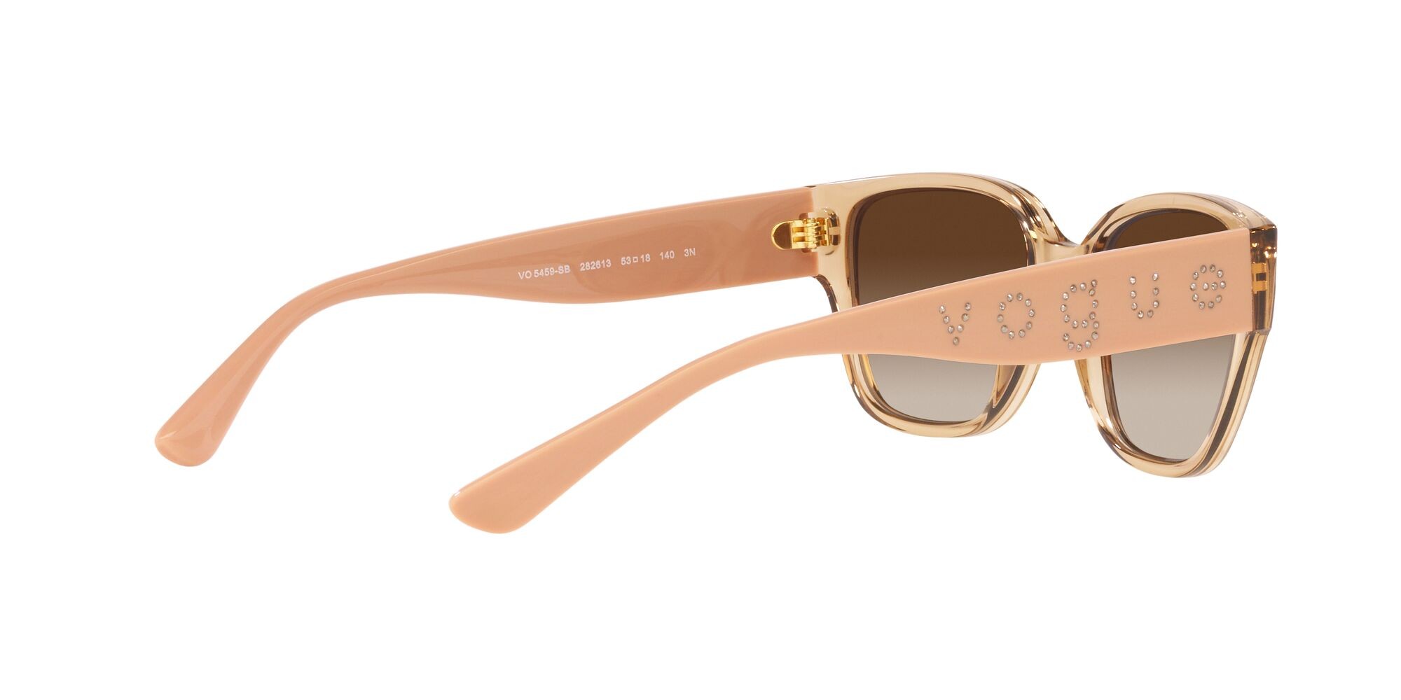 Sonnenbrillen Vogue VO 5459SB (282613) farbe marrone chiaro trasparente form quadratisch gläser marrone sfumato