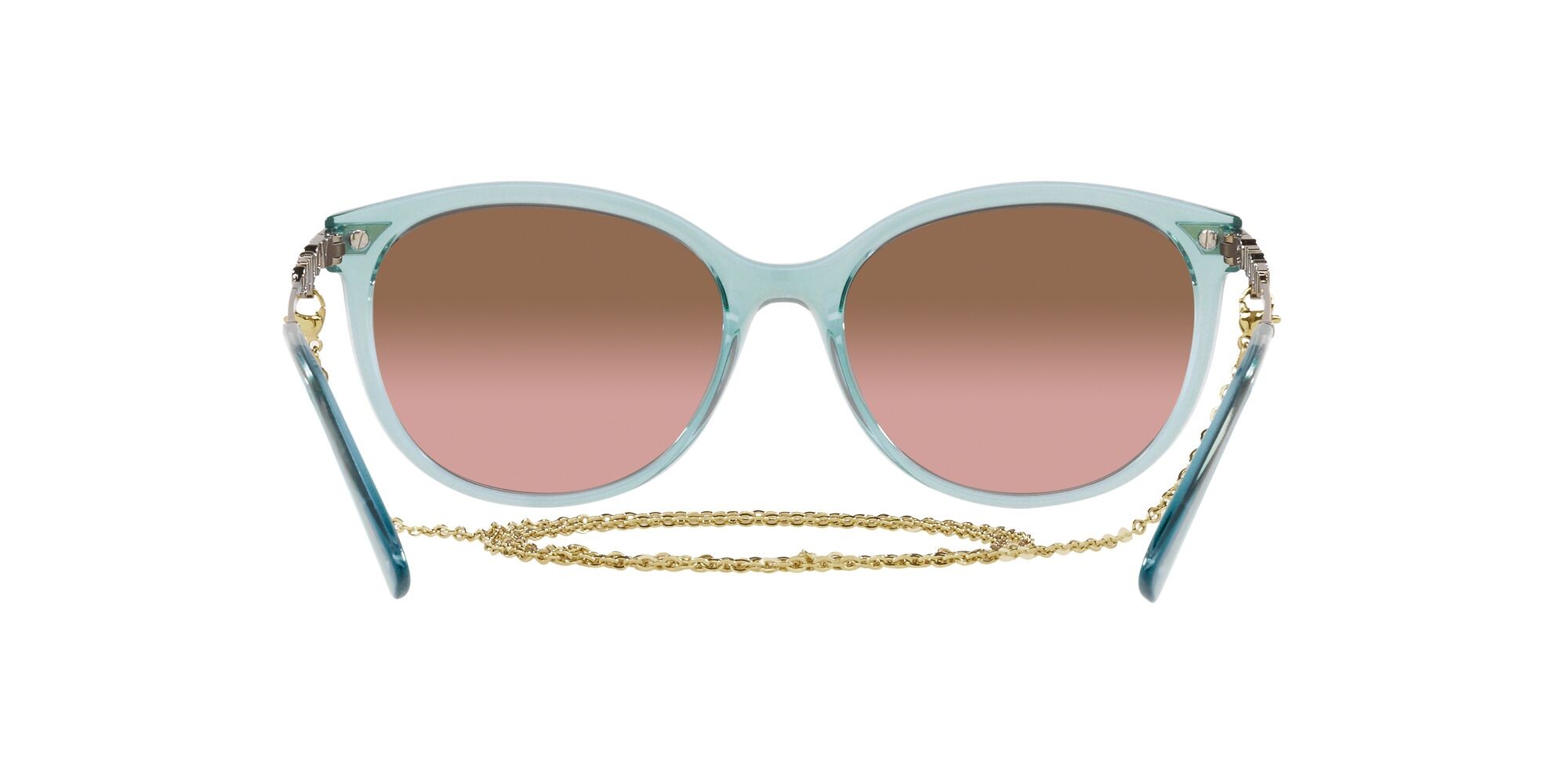 Sonnenbrillen Vogue VO 5460S (303214) farbe transparent green water form unregelmäßig gläser rosa sfumato marrone