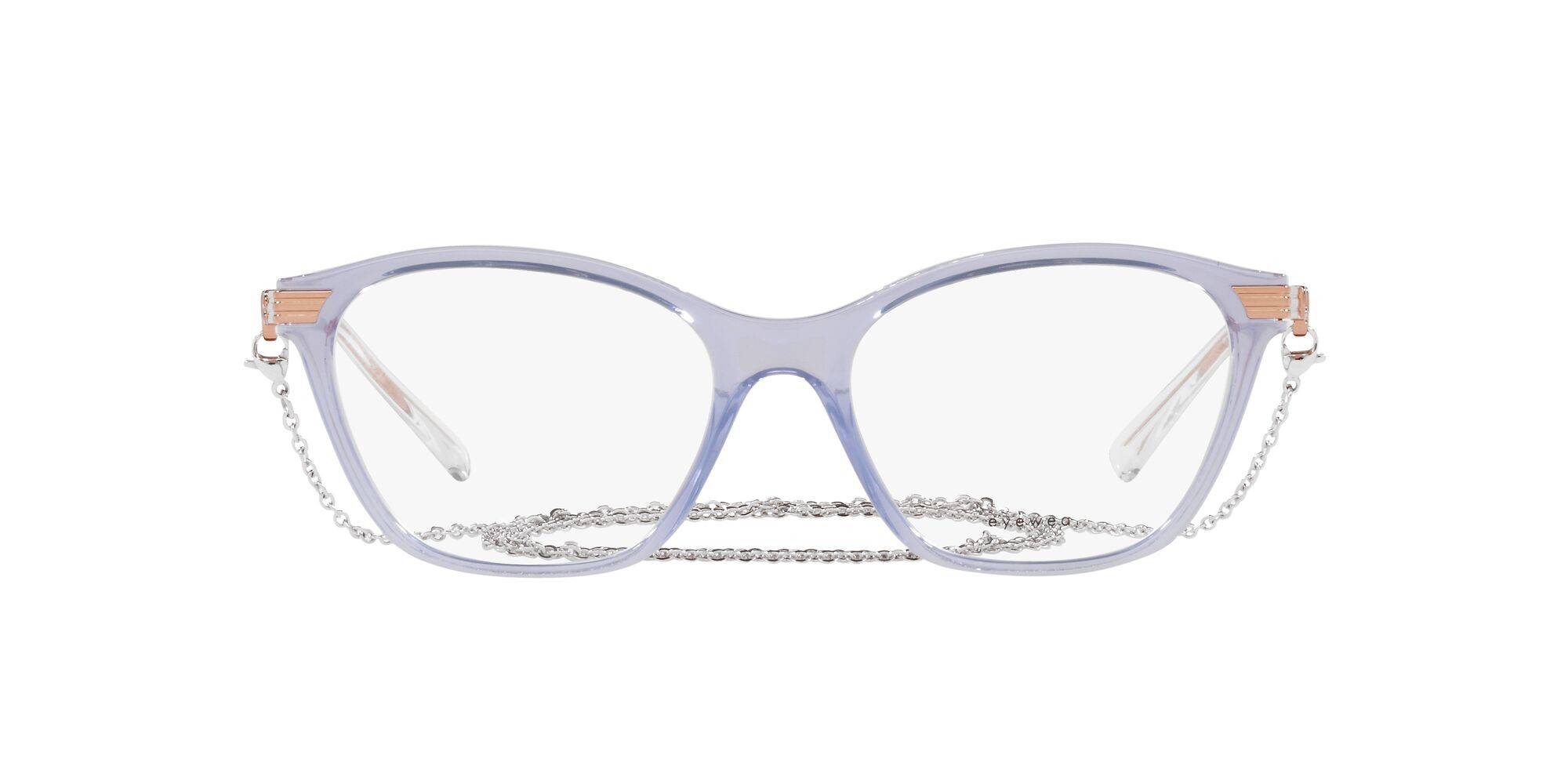 Brillen Vogue VO 5461 (2925) farbe viola trasparente form cat-eye gläser lente demo