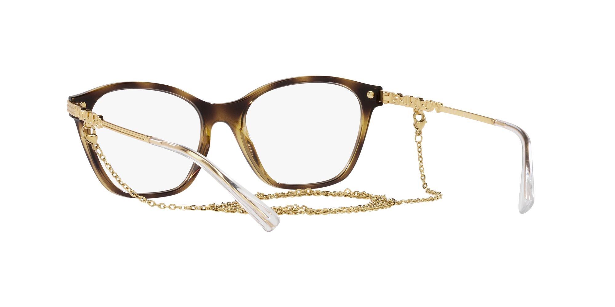 Brillen Vogue VO 5461 (W656) farbe havana scuro form cat-eye gläser lente demo