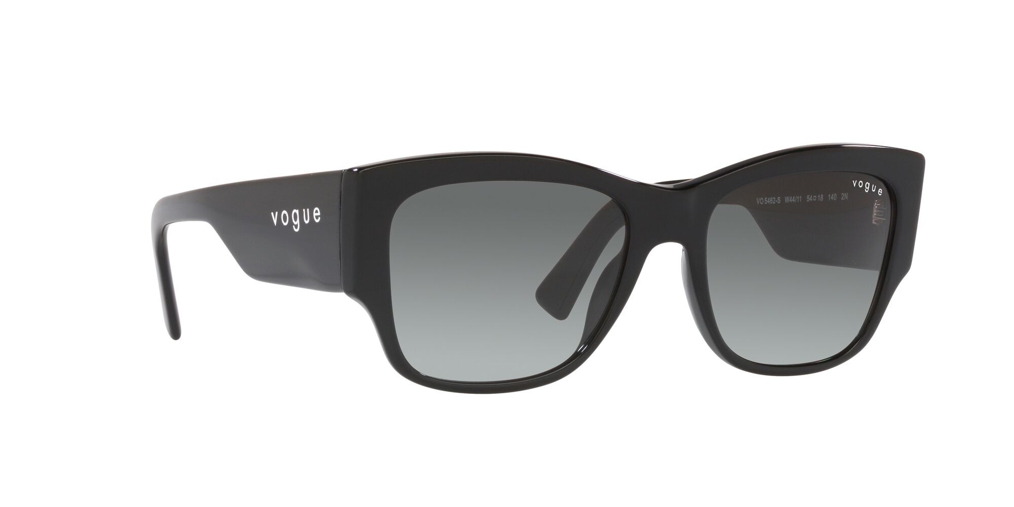 Sunglasses Vogue VO 5462S (W44/11) color nero shape square lenses grigio sfumato