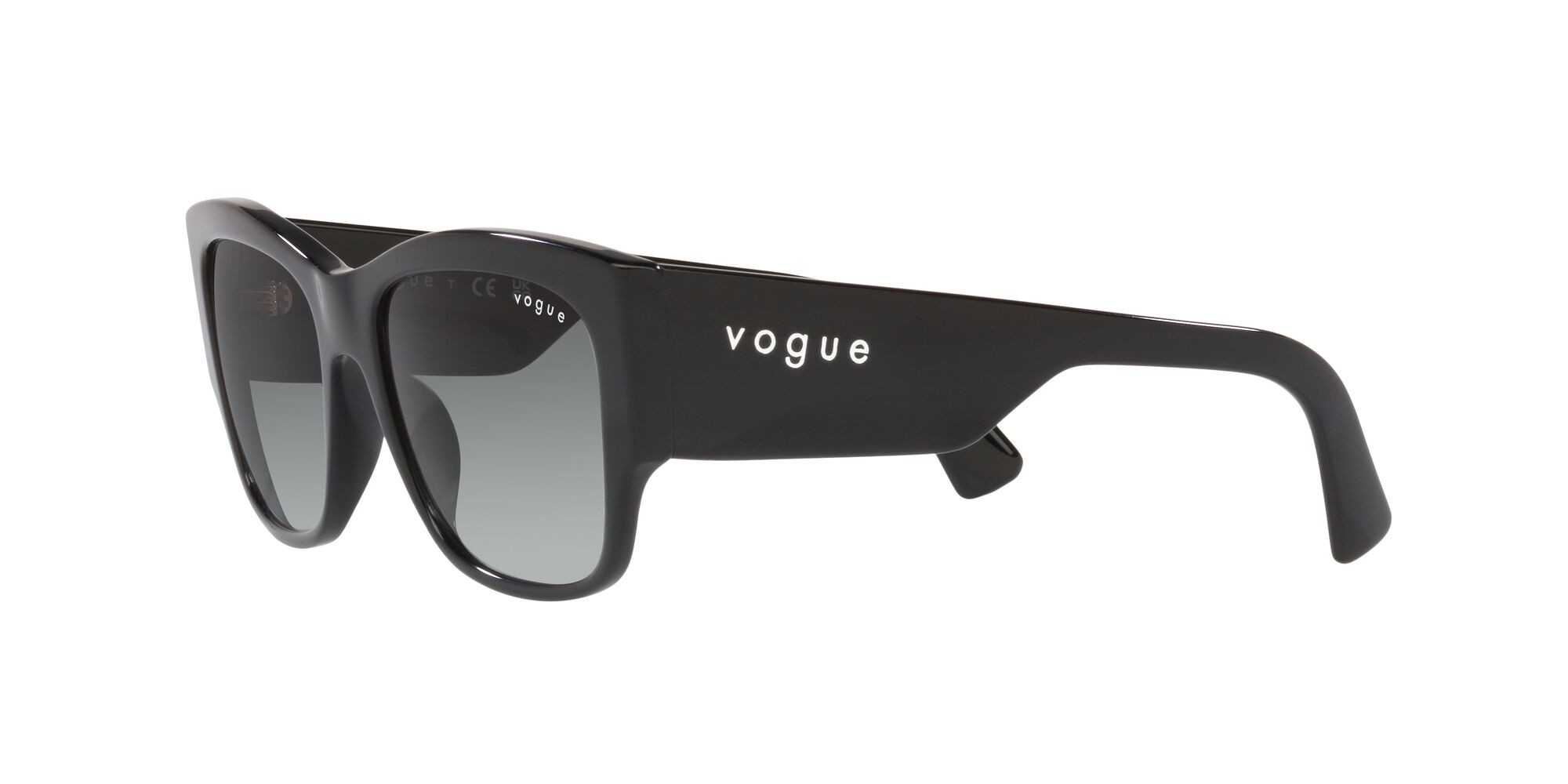 Sunglasses Vogue VO 5462S (W44/11) color nero shape square lenses grigio sfumato