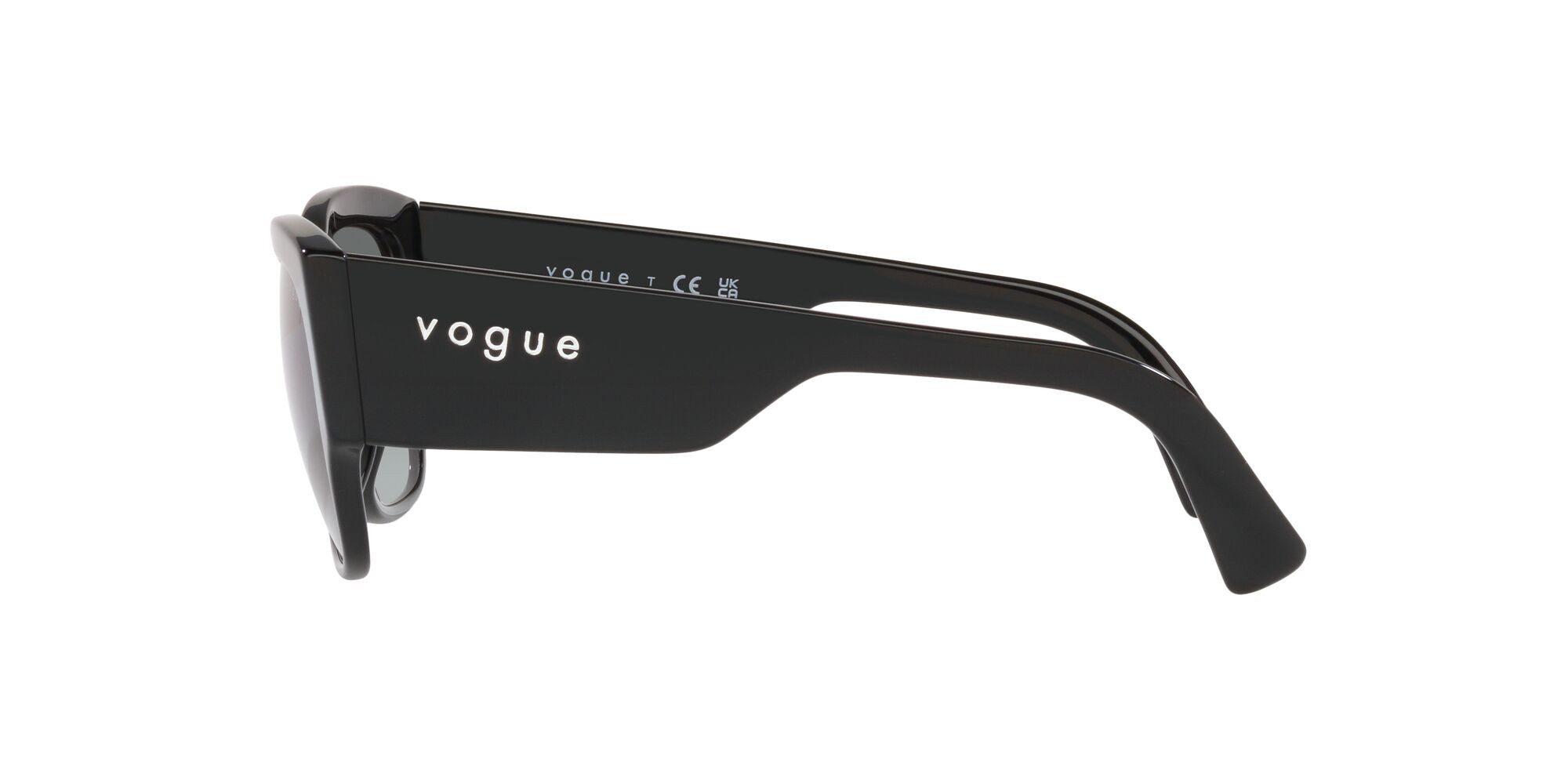 Sunglasses Vogue VO 5462S (W44/11) color nero shape square lenses grigio sfumato