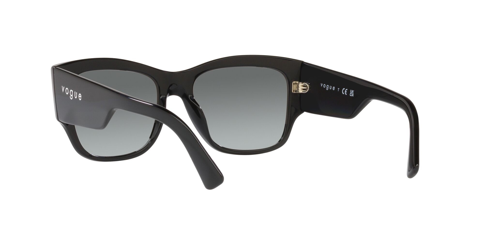 Sunglasses Vogue VO 5462S (W44/11) color nero shape square lenses grigio sfumato