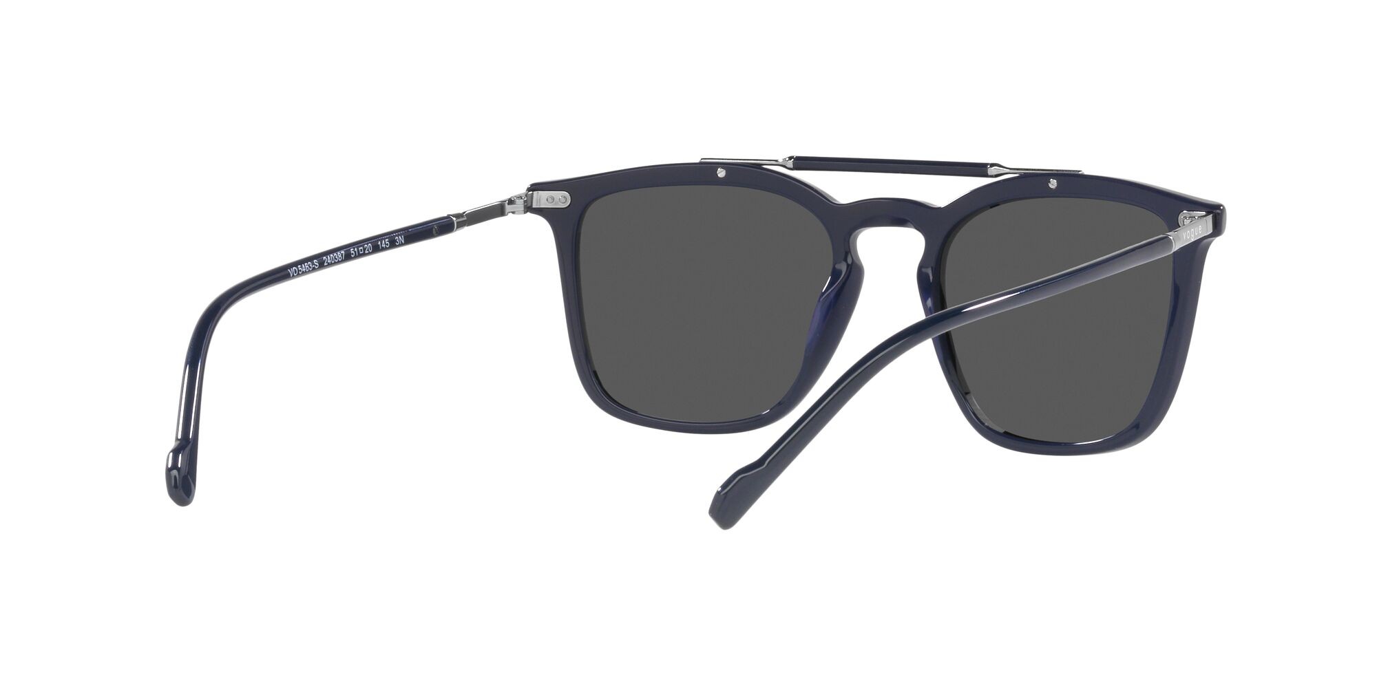 Sonnenbrillen Vogue VO 5463S (240387) farbe blu form quadratisch gläser grigio scuro