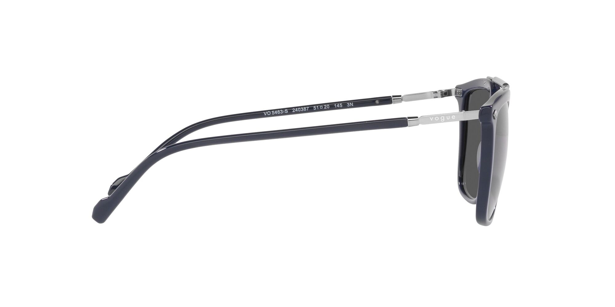 Sonnenbrillen Vogue VO 5463S (240387) farbe blu form quadratisch gläser grigio scuro