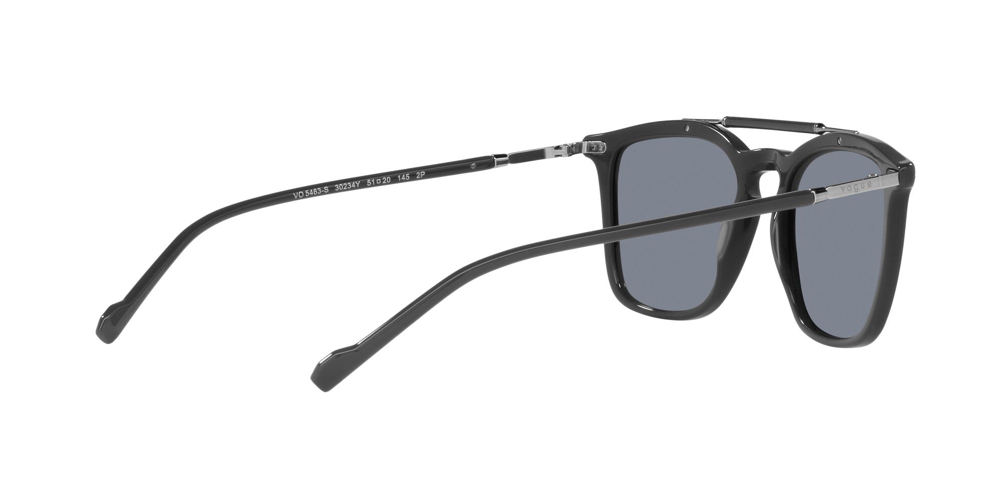 Sonnenbrillen Vogue VO 5463S (30234Y) farbe grigio form quadratisch gläser polarizzata blu/flash argento