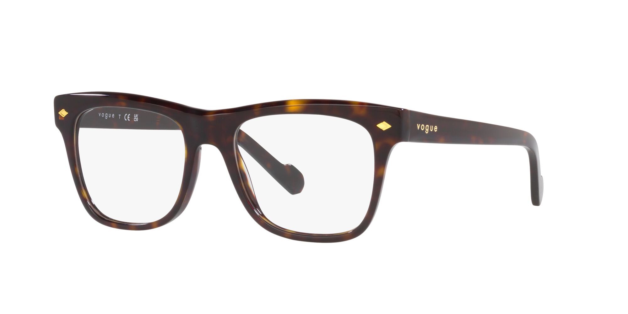 Occhiali da vista Vogue VO 5464 (W656) colore havana scuro forma quadrato lenti lente demo