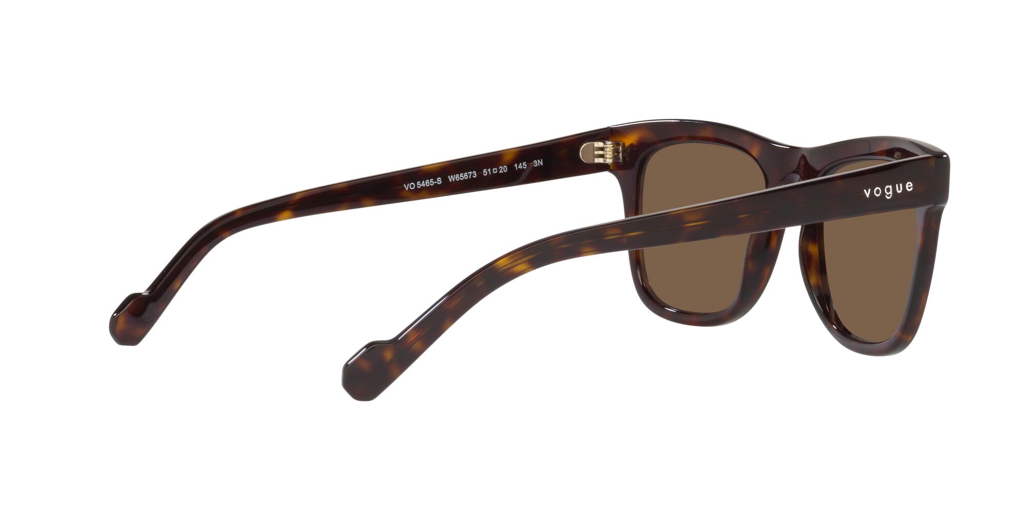 Sonnenbrillen Vogue VO 5465S (W65673) farbe havana scuro form quadratisch gläser marrone scuro