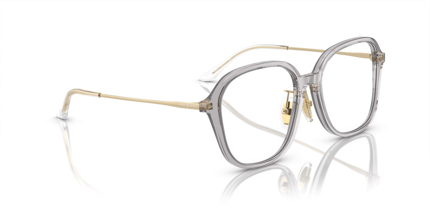 Eyeglasses Vogue VO 5467D (2820) color grigio trasparente shape square lenses lente demo
