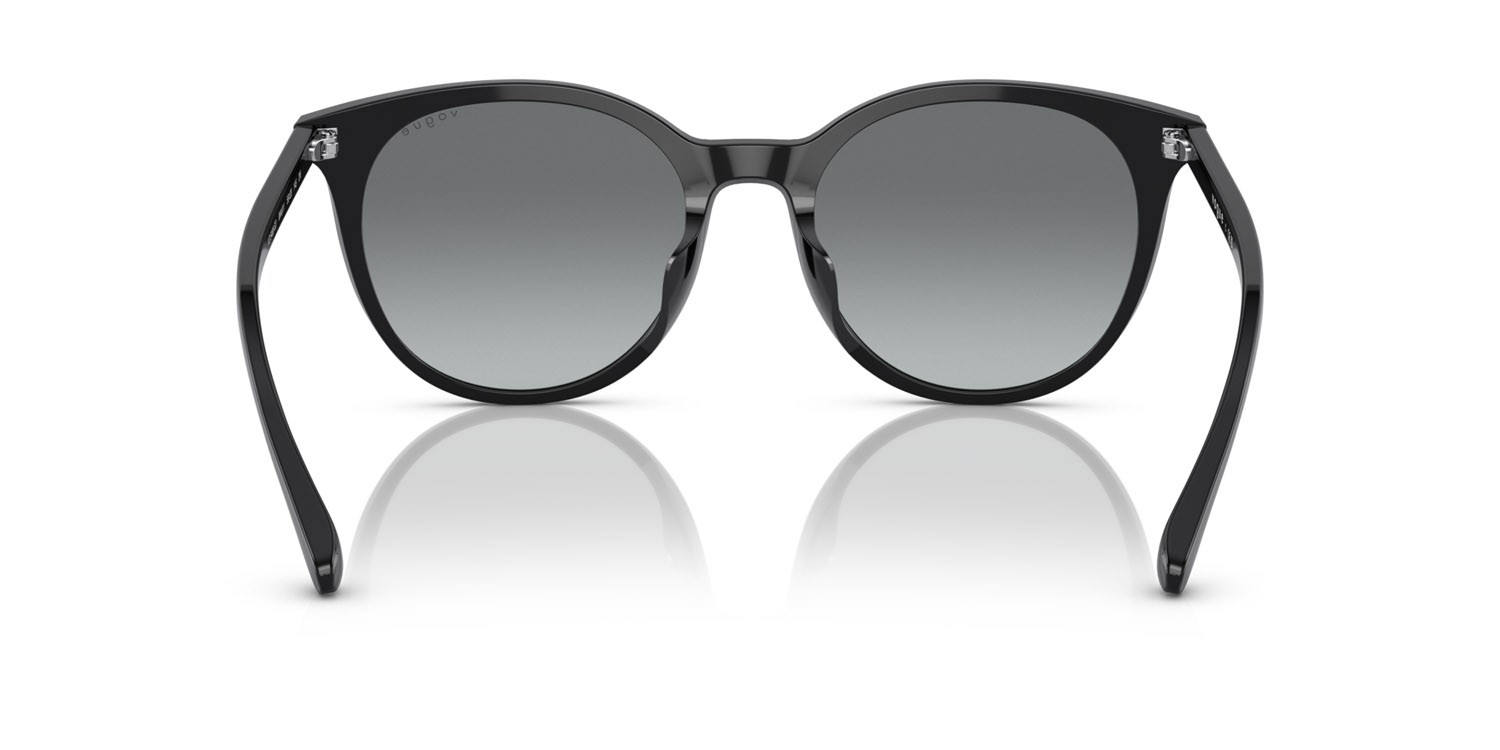 Sunglasses Vogue VO 5468SD (W44/11) color nero shape round lenses sfumato grigio