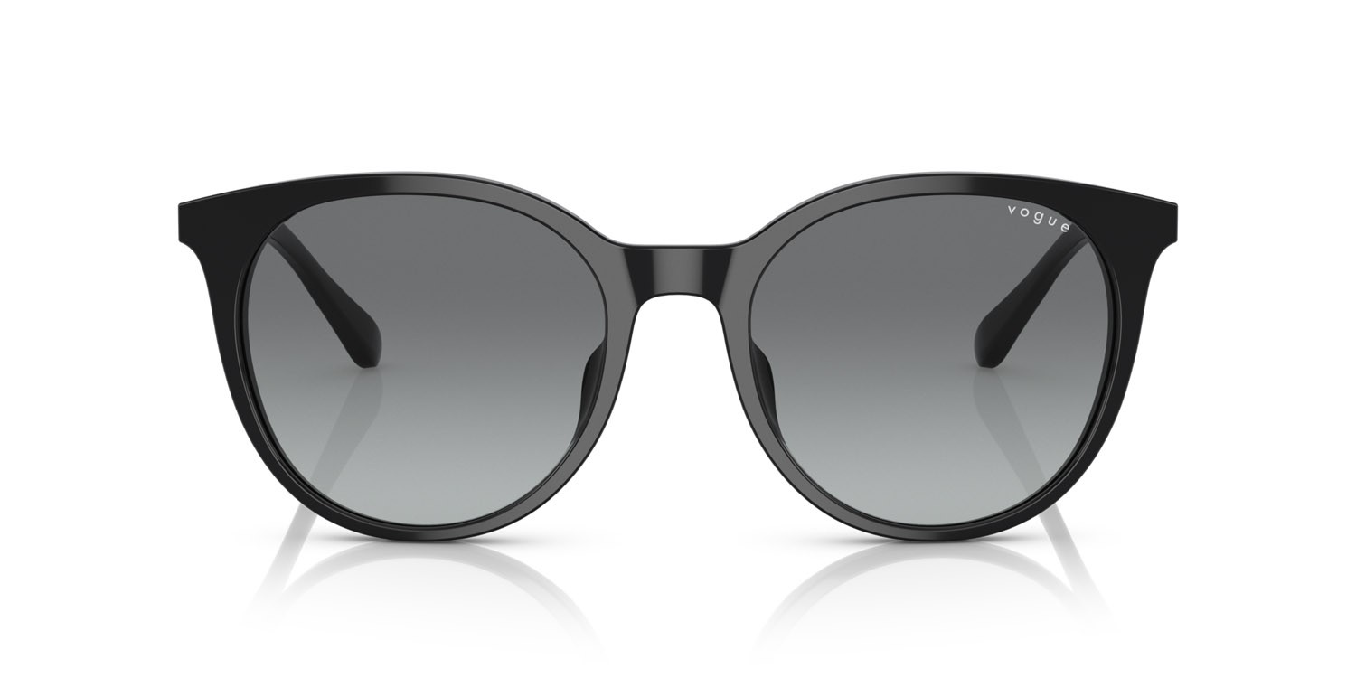 Sunglasses Vogue VO 5468SD (W44/11) color nero shape round lenses sfumato grigio
