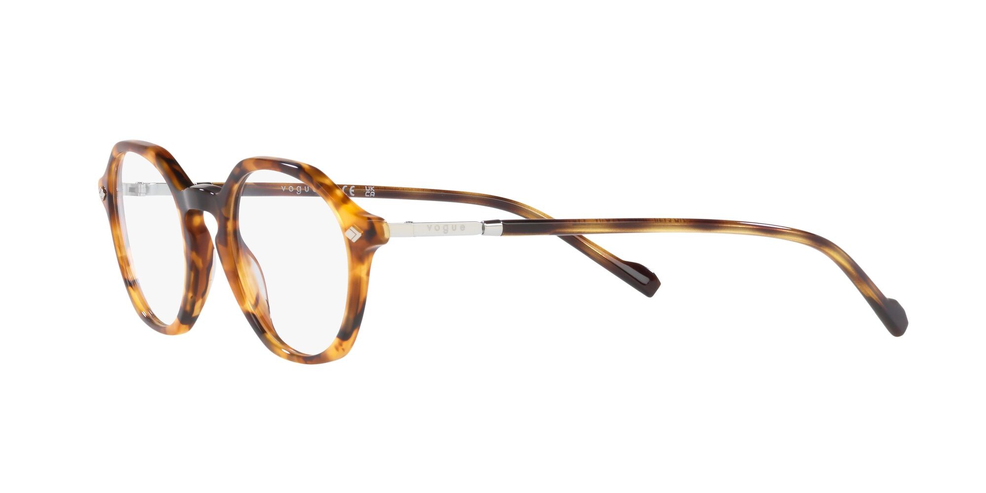 Eyeglasses Vogue VO 5472 (2819) color havana miele shape irregular lenses lente demo