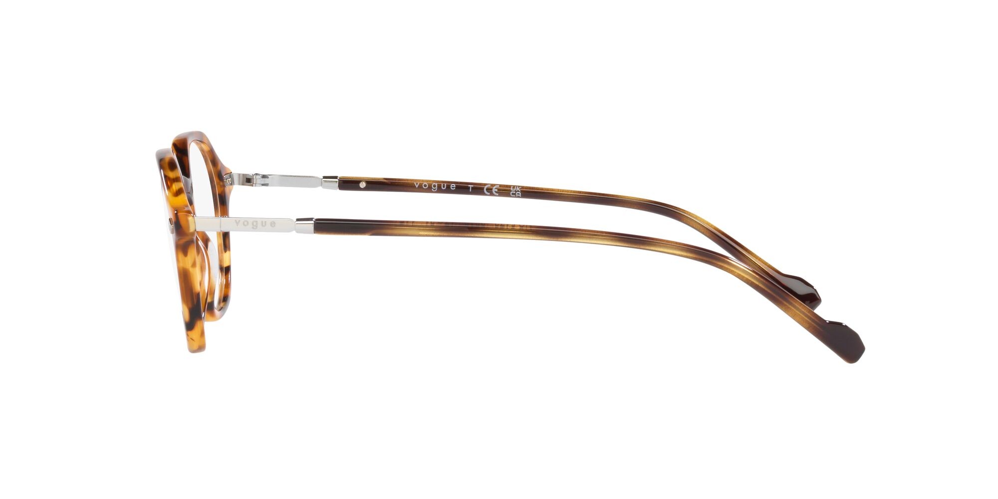 Eyeglasses Vogue VO 5472 (2819) color havana miele shape irregular lenses lente demo