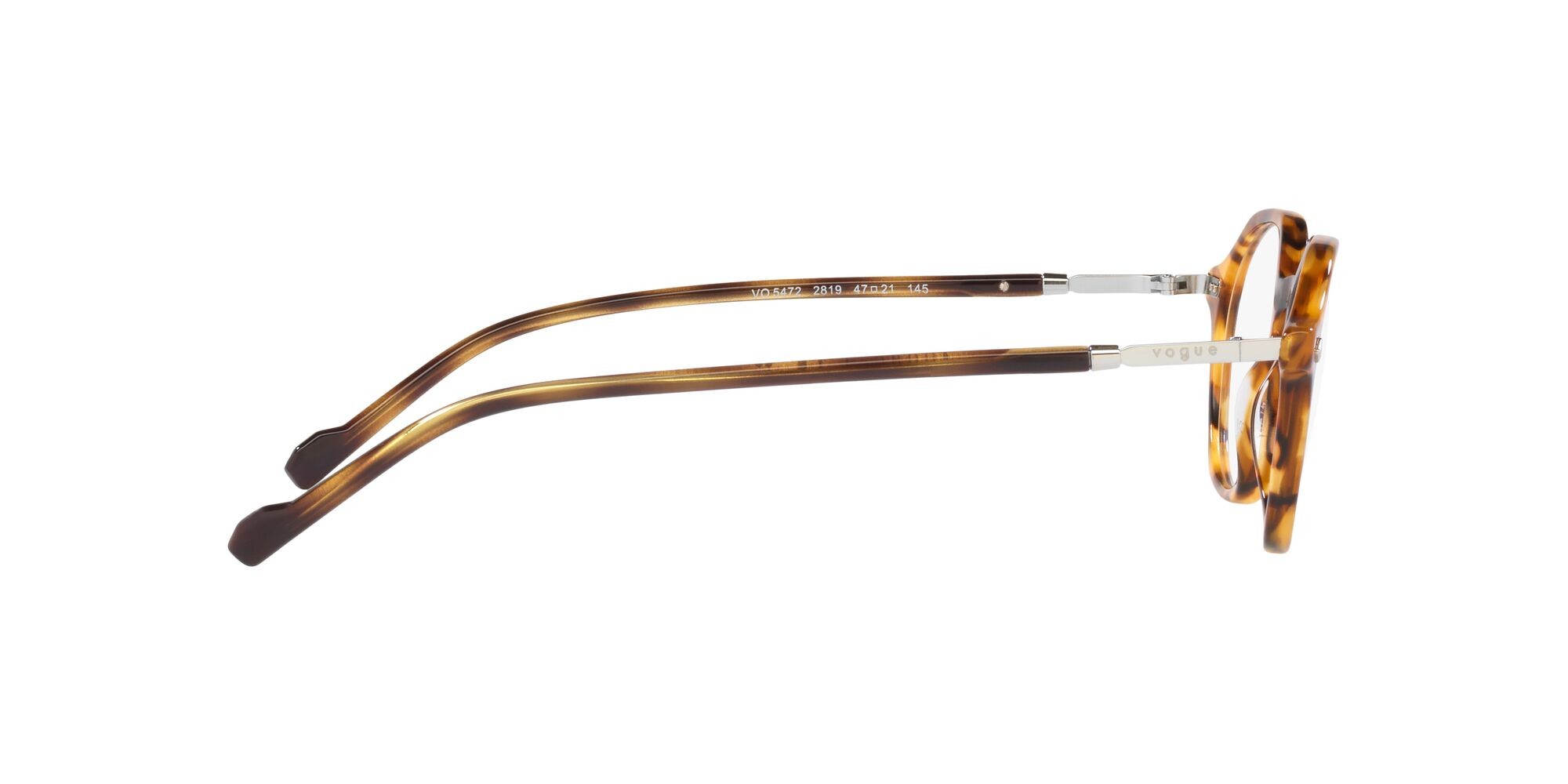 Eyeglasses Vogue VO 5472 (2819) color havana miele shape irregular lenses lente demo