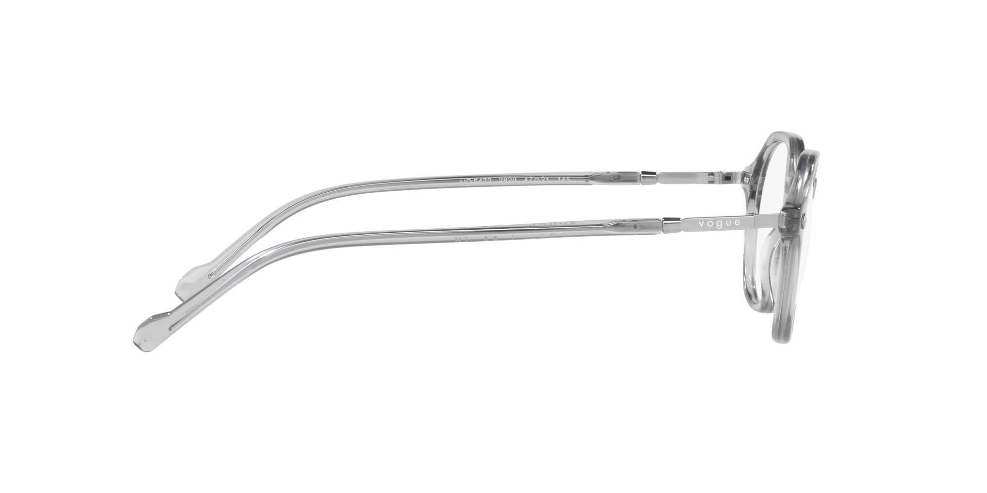 Brillen Vogue VO 5472 (2820) farbe grigio trasparente form unregelmäßig gläser lente demo