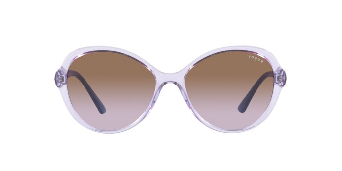 Occhiali da sole Vogue VO 5475SB (274568) colore viola trasparente forma farfalla lenti violetto sfumato marrone