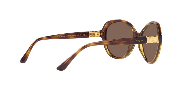 Sonnenbrillen Vogue VO 5475SB (W65673) farbe havana scuro form schmetterling gläser marrone scuro