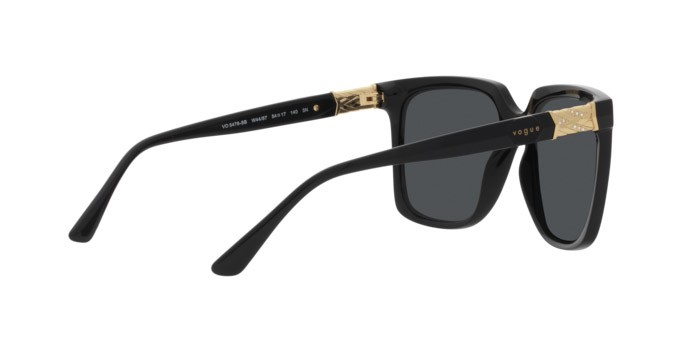 Sonnenbrillen Vogue VO 5476SB (W44/87) farbe nero form quadratisch gläser grigio scuro