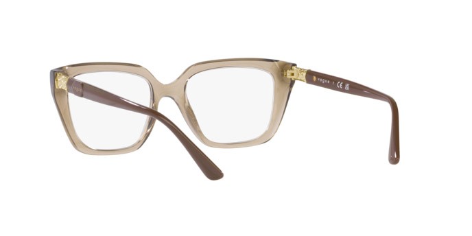 Occhiali da vista Vogue VO 5477B (2940) colore marrone trasparente forma rettangolare lenti lente demo
