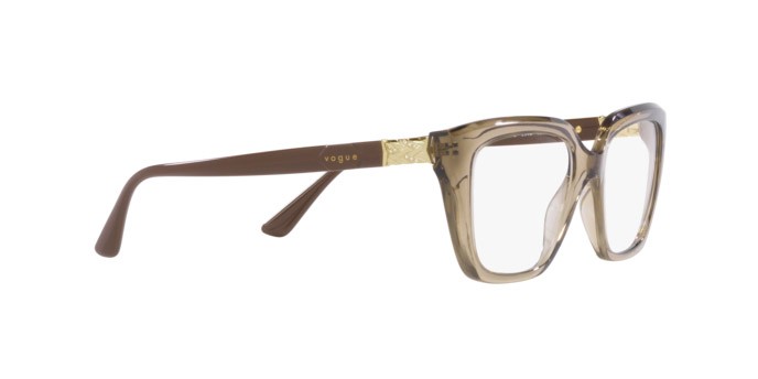 Occhiali da vista Vogue VO 5477B (2940) colore marrone trasparente forma rettangolare lenti lente demo
