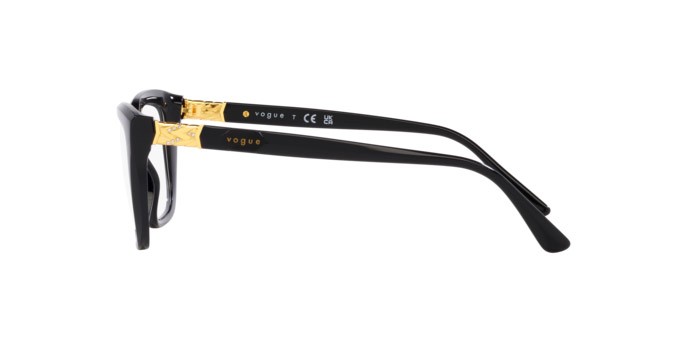 Occhiali da vista Vogue VO 5477B (W44) colore nero forma rettangolare lenti lente demo