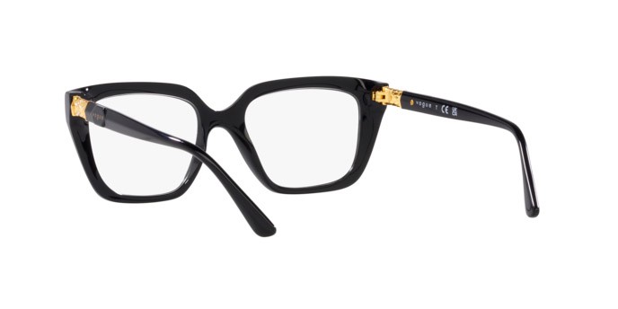 Occhiali da vista Vogue VO 5477B (W44) colore nero forma rettangolare lenti lente demo