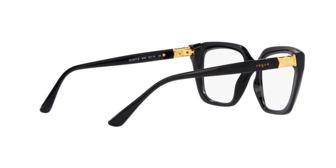 Occhiali da vista Vogue VO 5477B (W44) colore nero forma rettangolare lenti lente demo