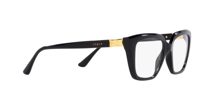 Occhiali da vista Vogue VO 5477B (W44) colore nero forma rettangolare lenti lente demo