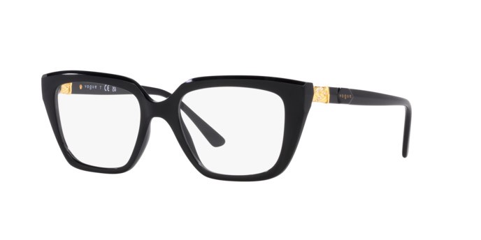 Occhiali da vista Vogue VO 5477B (W44) colore nero forma rettangolare lenti lente demo