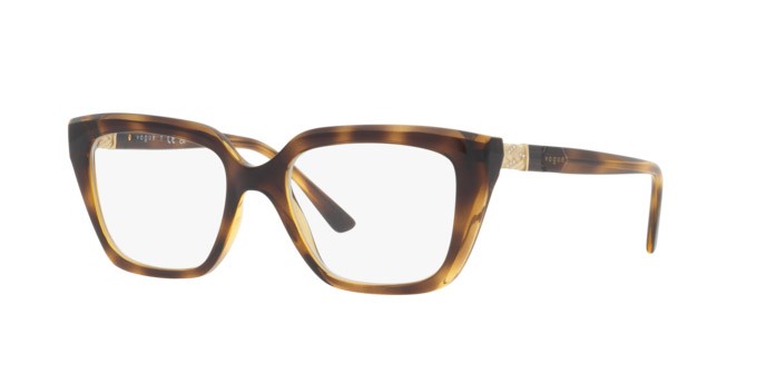 Brillen Vogue VO 5477B (W656) farbe havana scuro form rechteckig gläser lente demo