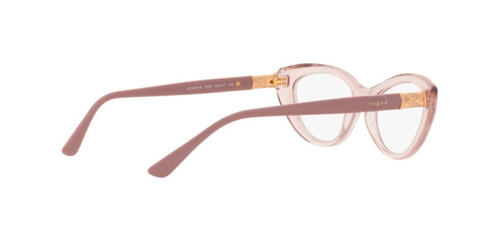 Brillen Vogue VO 5478B (2763) farbe rosa trasparente form oval gläser lente demo