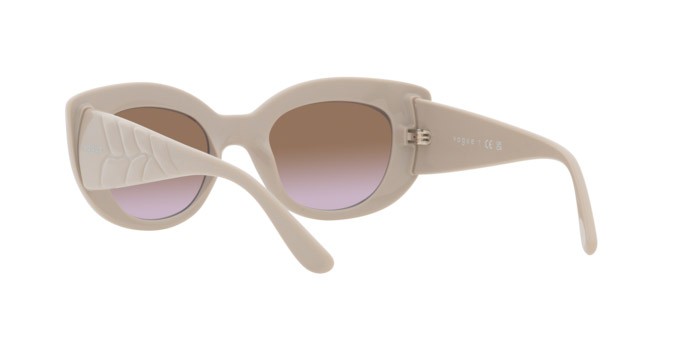 Sunglasses Vogue VO 5480S (304968) color full light grey shape butterfly lenses violetto sfumato marrone