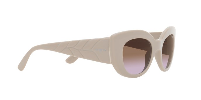 Sunglasses Vogue VO 5480S (304968) color full light grey shape butterfly lenses violetto sfumato marrone