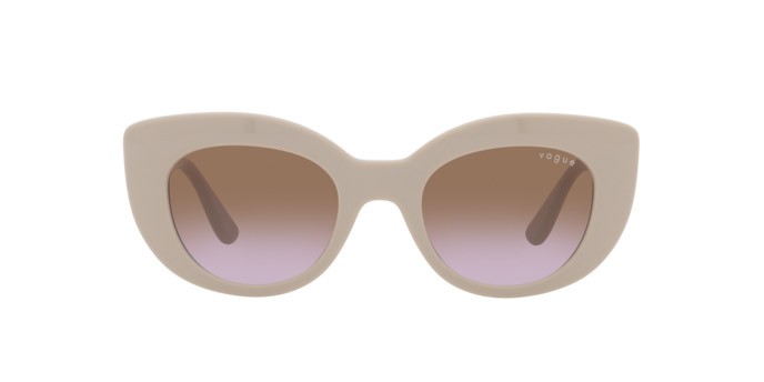 Sunglasses Vogue VO 5480S (304968) color full light grey shape butterfly lenses violetto sfumato marrone