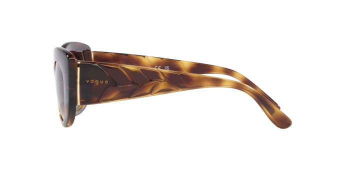 Sonnenbrillen Vogue VO 5480S (W65613) farbe havana scuro form schmetterling gläser marrone sfumato
