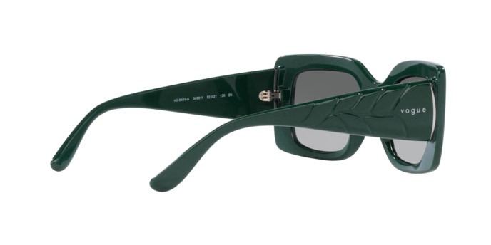 Sunglasses Vogue VO 5481S (305011) color full dark green shape rectangle lenses grigio sfumato