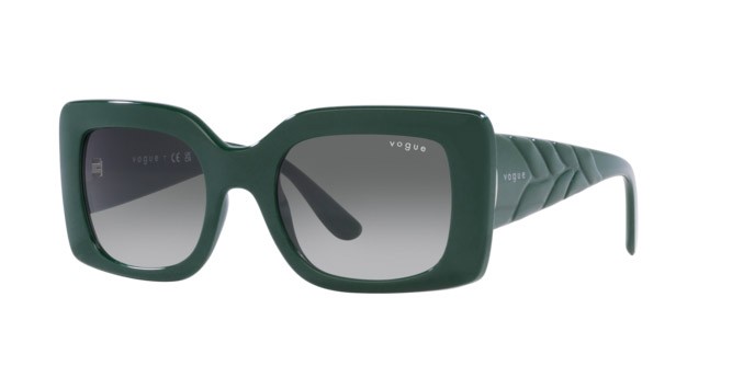 Sunglasses Vogue VO 5481S (305011) color full dark green shape rectangle lenses grigio sfumato