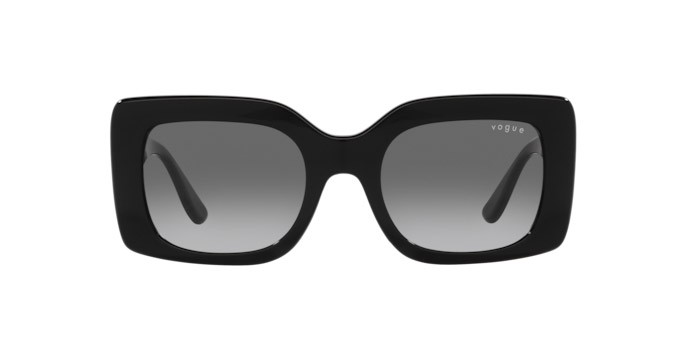 Occhiali da sole Vogue VO 5481S (W44/11) colore nero forma rettangolare lenti grigio sfumato