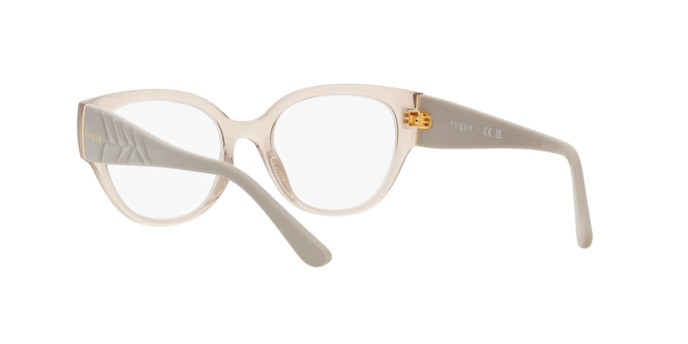 Eyeglasses Vogue VO 5482 (2990) color marrone chiaro trasparente shape pantos lenses lente demo
